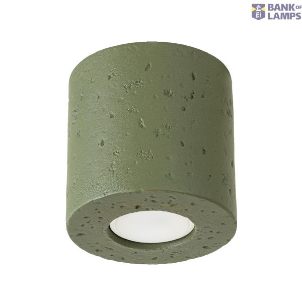 Ceiling lamp ORBIS concrete olive green image 4