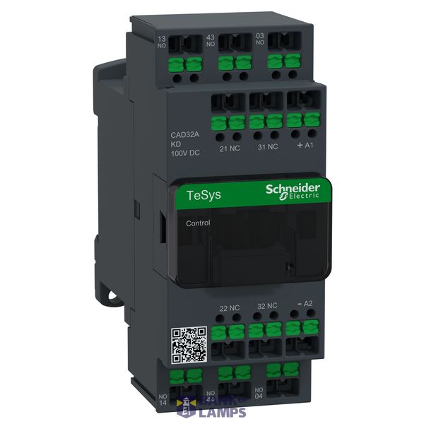 Relay Deca 3NO 2NC 3P 100V DC Snap-in image 2