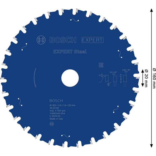 Circular saw blade Expert for Steel 160 x 20 x 2,0 mm, 30 image 3