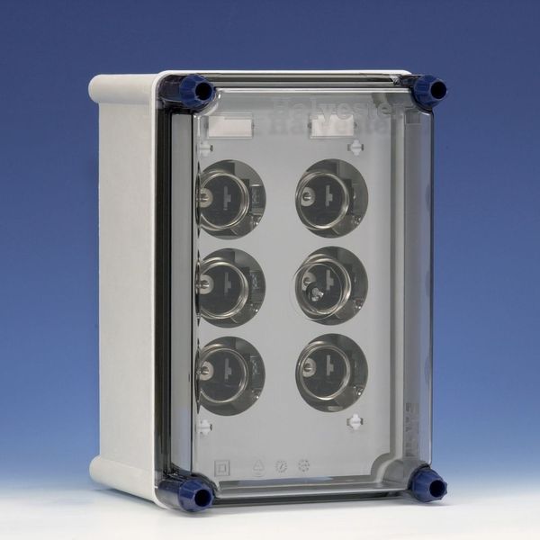 Power distr.encl. 2x63A DIII incl. bus bars image 3