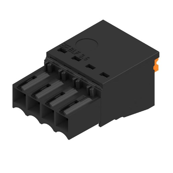 PCB plug-in connector, female plug, 3.50 mm, Number of poles: 4, 180°, PUSH IN with actuator, Clamping range, max. : 1.5 mm², Box image 1
