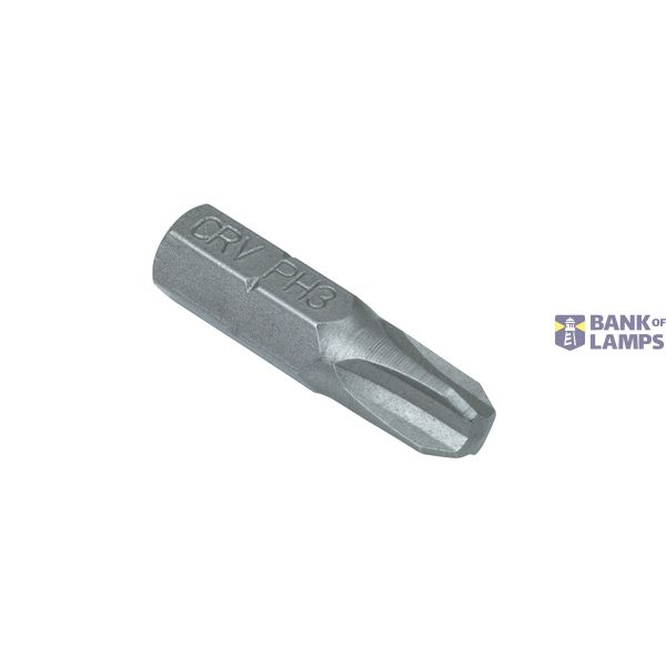 Bits，25mm，PH3 1/4" ，6150CRV (10 pcs) image 1