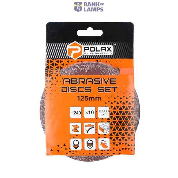 Abrasive discs set 125мм, Abrasive grit  К240 image 2