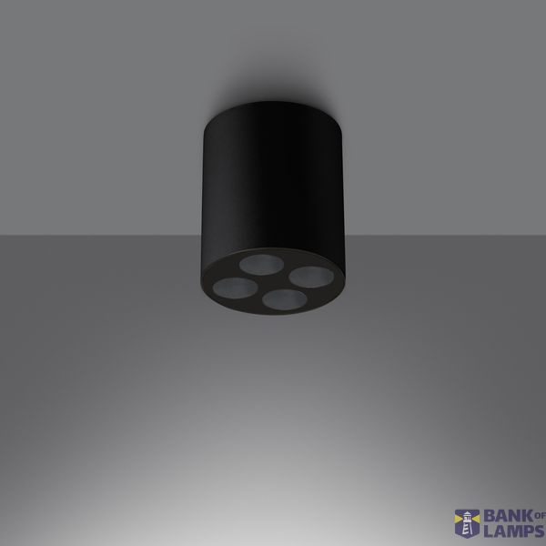 CEILING LAMP ZOE BLACK 4000K LED 4X9W IP20 image 4