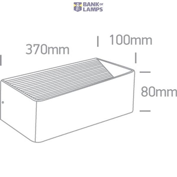 WHITE WALL LIGHT LED 12W WW IP20 230V image 3
