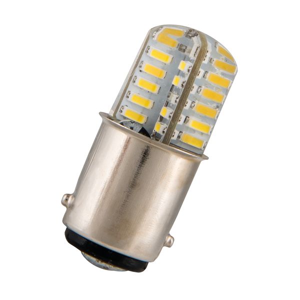 LED Ba15d T15X36 24V AC/DC 1.8W CW image 1