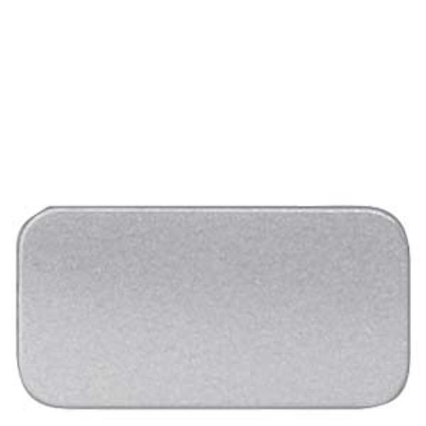 Self-adhesive labeling plate, label size 9.5x18.5 mm, silver image 1