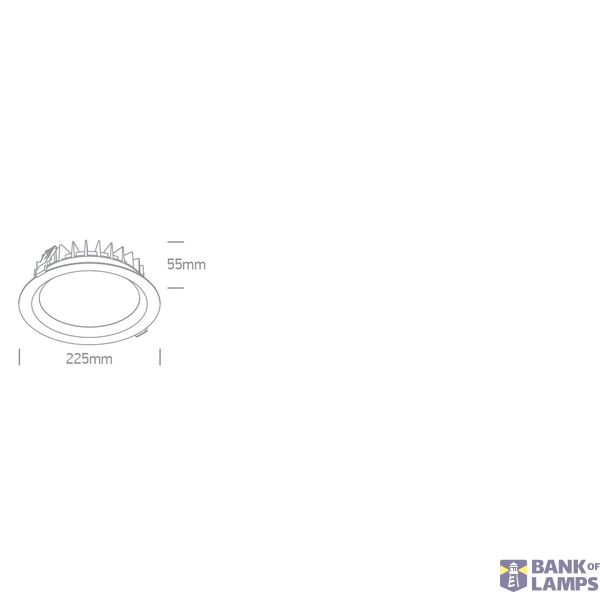 WHITE 30W CCTV IP65 230V image 2