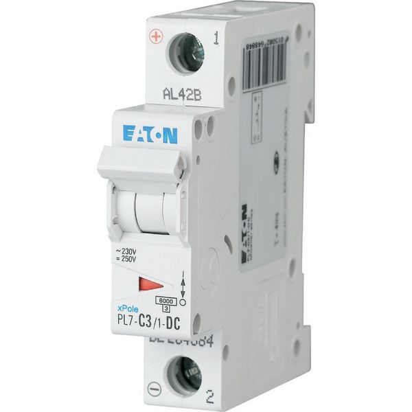 PL7-C3/1-DC Miniature circuit breaker (MCB), 3 A, 1p, characteristic: C, DC image 3