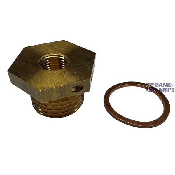 Energy meters, For product type: Generic across portfolio, Adapter for mounting direct sensor R0.5" to M10x1 (1pc) - incl. copper gasket for flat sealing image 1