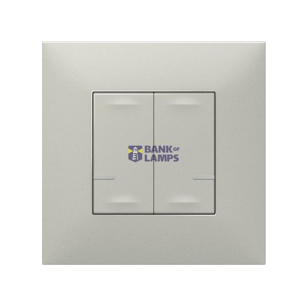 CONNECTED LIGHT SWITCH WITH NEUTRAL 2-GANG 2X250W VALENA NEXT ALU (CT  image 2