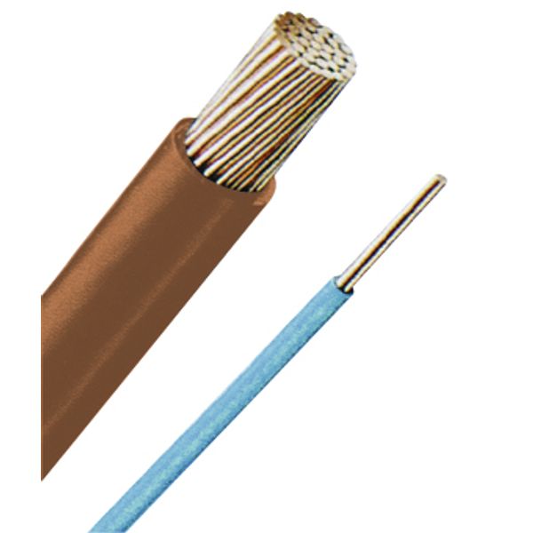 Halogenfree Single Core Wire H07Z-U 1,5 brown, single core (The price is shown without markup on metals. Request a quote for accurate information) image 1