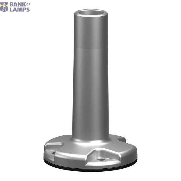 Plastic Fixing Plate with Pole in silver image 2