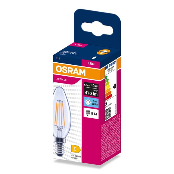VALCLB40 4,2W/840 230V FIL E14 FS1 OSRAM image 2