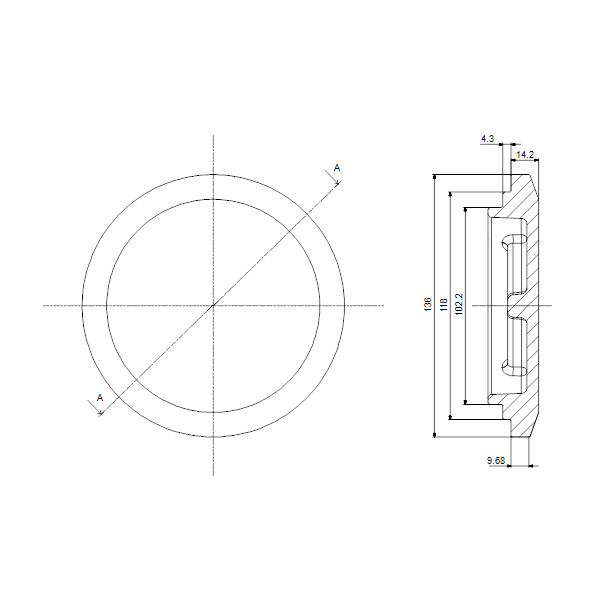 BLIND Flange SET, MAGNA D138 image 2