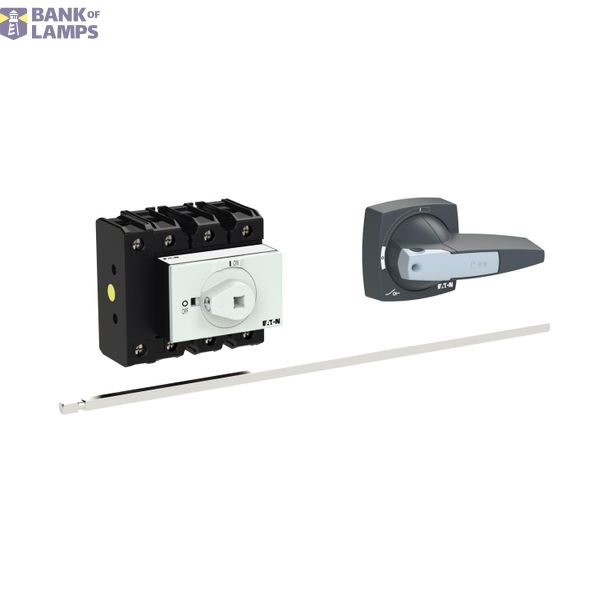 P3 Main switch, 80 A,Rear mounting, 4 pole, Form M4/K2-G, Gray, Short  image 6