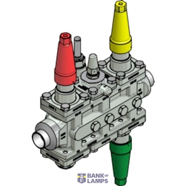 Valve station, ICF 25-6-2RB, 32 mm, Connection standard: EN 10220 image 1