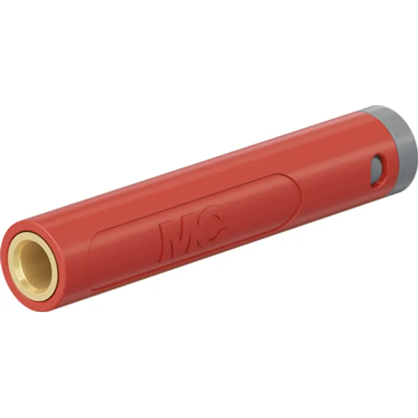 4 mm socket, crimp connection, 1.0 mm², mounting Ø 8 mm, red, 64.2063-22 image 1
