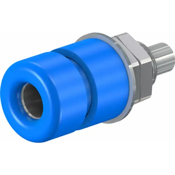 4 mm socket, solder connection, blue, 69.8321-23 image 1