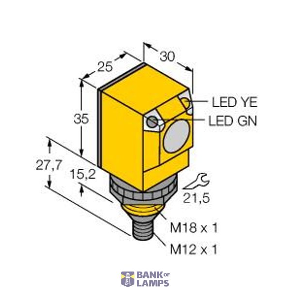 Photoelectric Sensor Opposed Mode Sensor (Receiver)   Q25RW3RQ1 image 1
