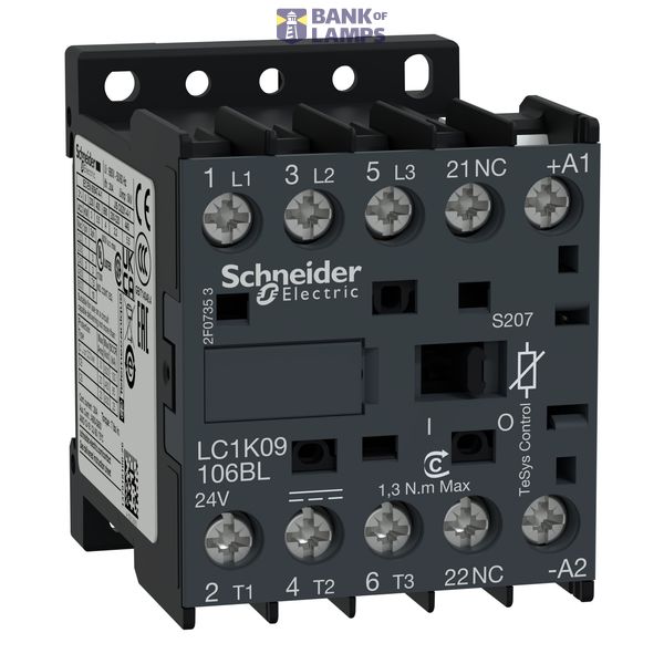 CONTACTOR 9A 3P AC3 440V 24VDC image 1