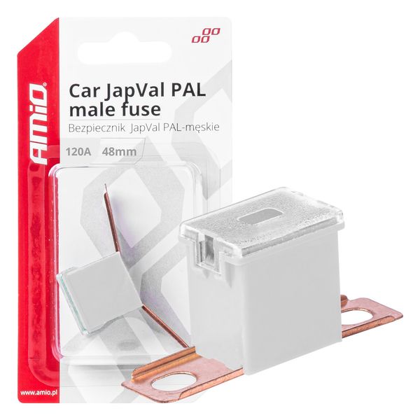 Car JapVal PAL male fuses 48mm 120A AMIO-03425 image 1