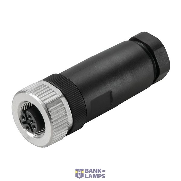 Round plug (field customisable), M12, A-coded, Screw connection, Numbe image 1