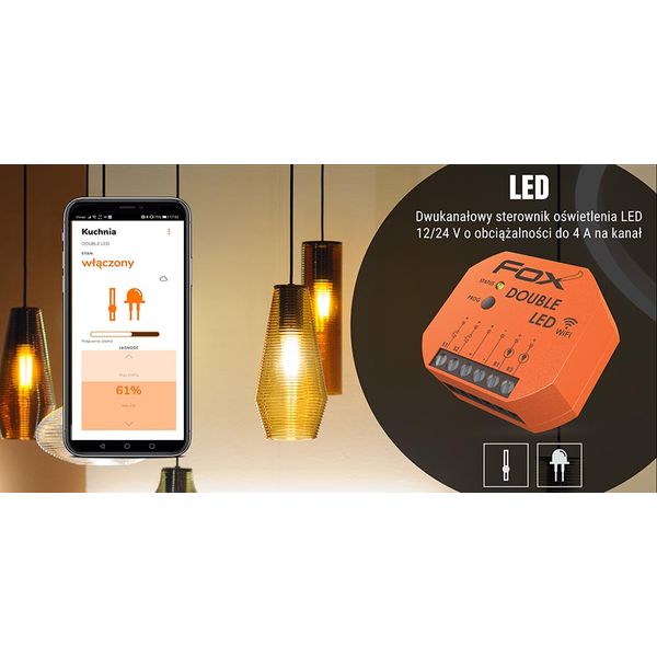 DOUBLE LED - two-channel LED driver 12 V WI-LED2S2-P image 4