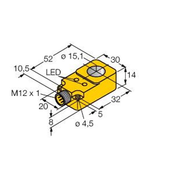 Inductive Sensor Ring Sensor   BI15R-Q14-AP6X2-H1141 image 1