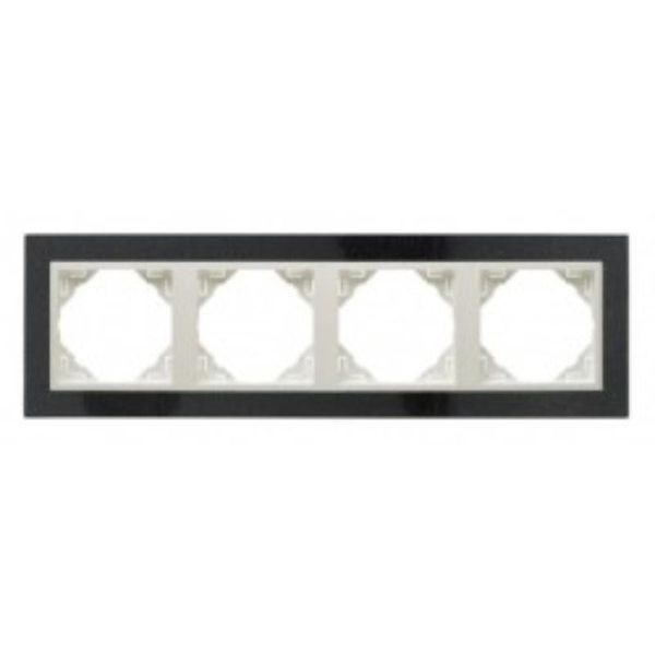 FOUR-GANG FRAME GRANITE/ICE image 1