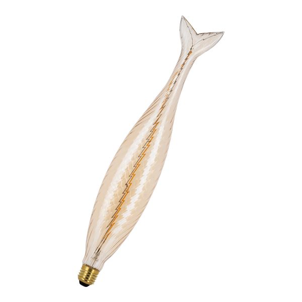 LED Fish E27 4W 2200K Gold Dimm image 1