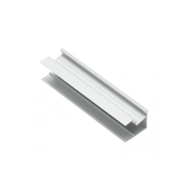 Profile GLAX MINI for LED strip, end, single-sided, for plate 18 mm, 3 m image 1