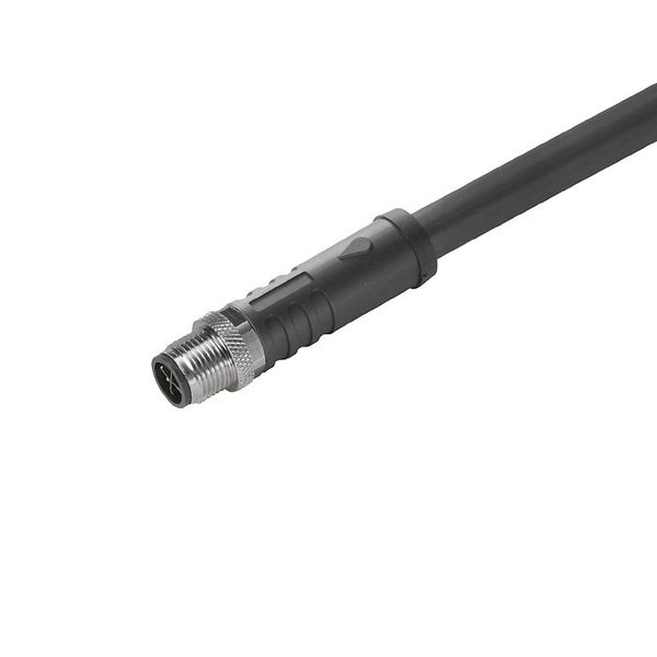 Power cable, One end without connector, M12, Number of poles : 3 (2 + PE), 1.5 m, pin, straight, Shielded: No, LED: No, Sheath material: PUR, Halogen: No image 1