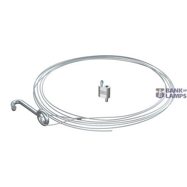 QWT TH 1 1M G Suspension wire with trapezoidal hook 1x1000mm image 1