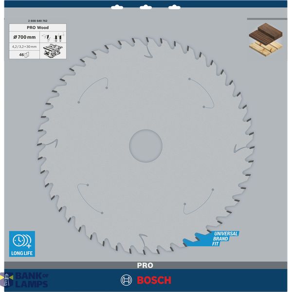 Construct Wood circular saw blade 700 x 30 x 4,2 mm; 46 image 1