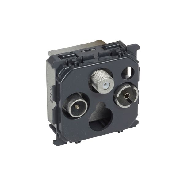 TV-R-SAT PASSTROUGHT SOCKET OUTLET 14 DB image 1