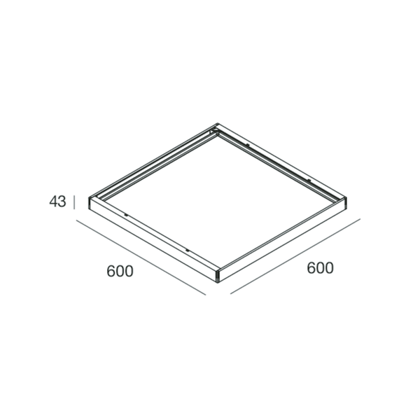 BOX PER INST. PLAFONE THE PANEL 600X600 image 1