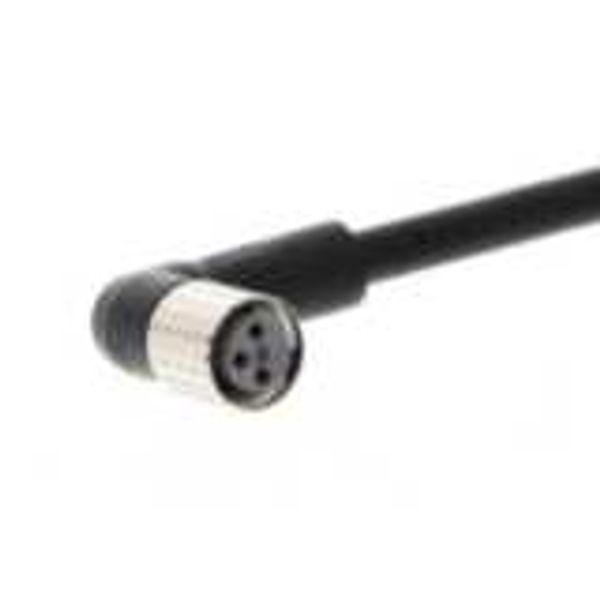 Sensor cable, M8 right-angle socket (female), 3-poles, PUR fire-retard XS3F0212B image 3