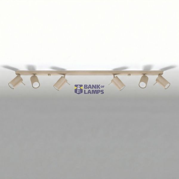 Ceiling lamp RING 6L taupe image 4