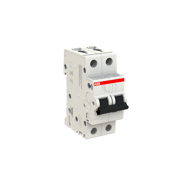 S202-D20 Miniature Circuit Breaker - 2P - D - 20 A image 2