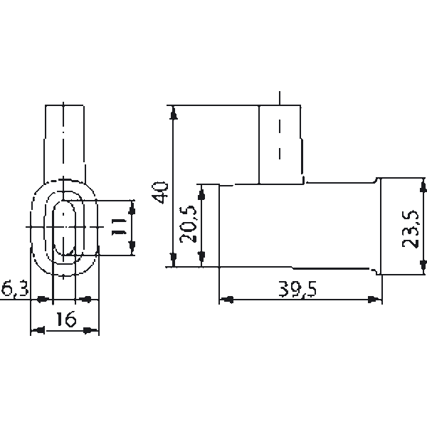 Inlet flange F2 incl. PUR gasket image 3