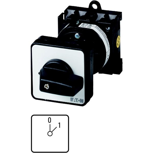 T0-1-15402/Z ON-OFF switches, T0, 20 A, rear mounting, 1 contact unit(s), Contacts: 2, 45 °, maintained, With 0 (Off) position, 0-1, Design number 15402 image 5