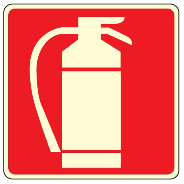 Fire sign - Al - Dimensions: 250x250 mm image 1