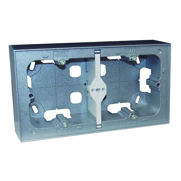 LOGUS 90 SERIES DOUBLE SURFACE MOUNT BOX ALUM image 1