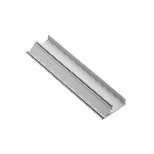 Profile GLAX for LED strip, end, single-sided, for plate 16 mm, 3 m image 1