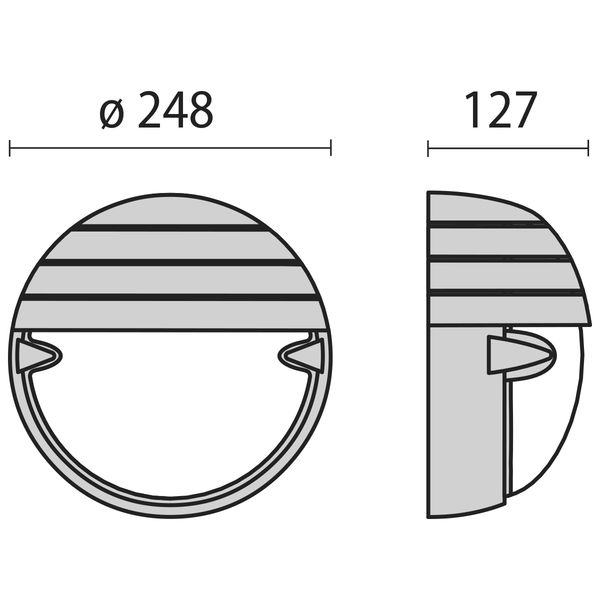 CHIP TONDO 25 GRILL BLACK E27 image 6