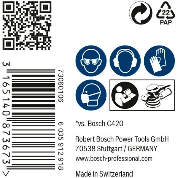EXPERT M480 Sanding Net for Orbital Sanders 115 x 230 mm, G 180 image 3