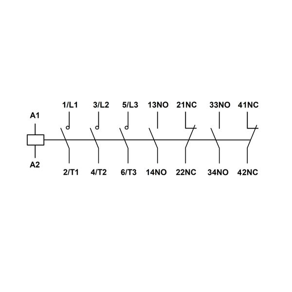 Contactor 3-pole, CUBICO Grand, 250W, 500A, 2NO+2NC, 230VAC image 3