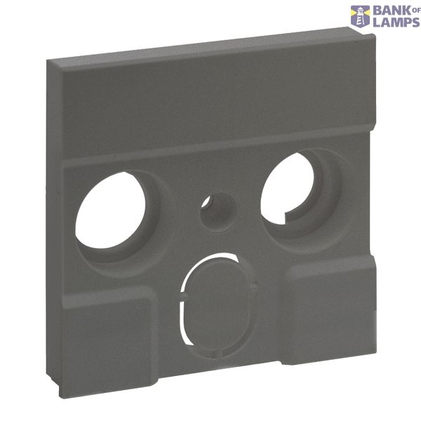 TV-R-SAT 30MM SOCKET COVER MEDIUM GREY image 2