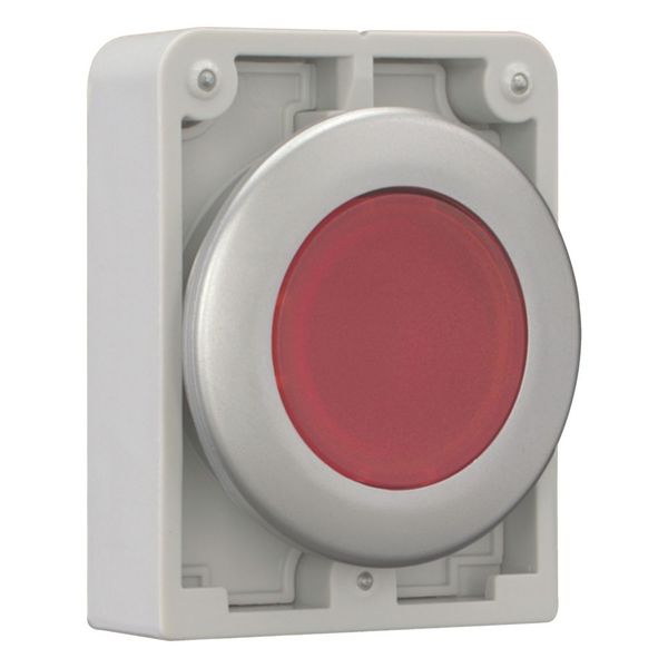 M30C-FDRL-R Illuminated pushbutton actuator, RMQ-Titan, Flat, maintained, red, Blank, Metal bezel image 13